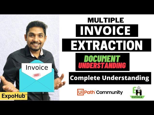 Uipath Invoice Extraction (PDF AUTOMATION 2021 COMPLETE TUTORIAL) Using Document Understanding