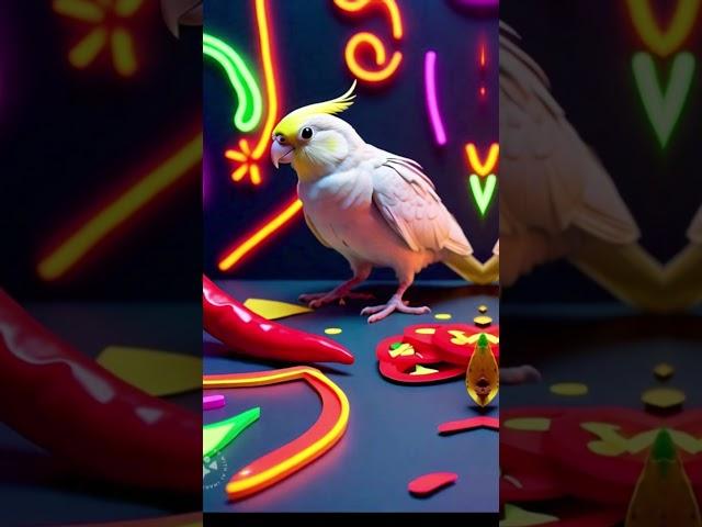 Loki Cockatiel learning martial arts #cockatiel #SubscribeNow #cockatiel #ai #cute #shorts