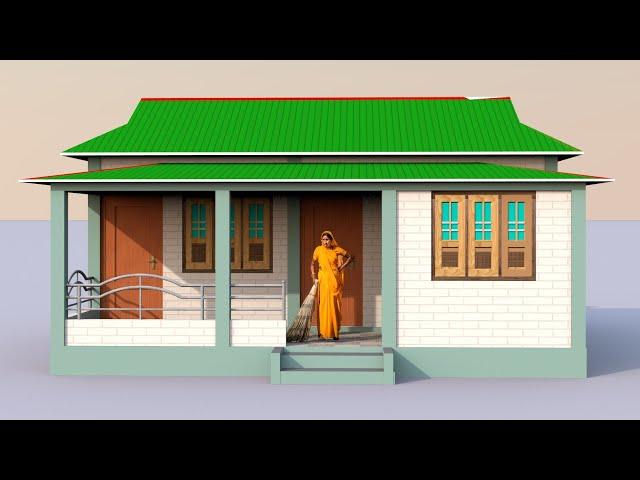 WOW! so beautiful tin shed house design | कम पैसो मे जबरदस्त नक्शा | tin roof Northeast home design