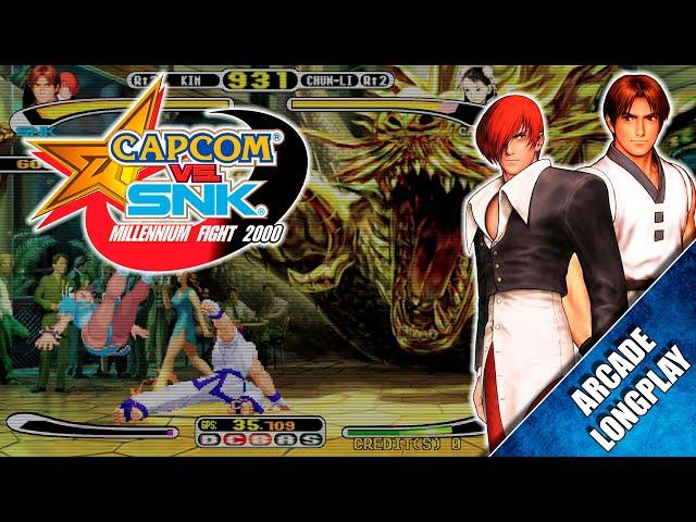 Capcom vs. SNK: Millennium Fight 2000 (Arcade) 【Longplay】