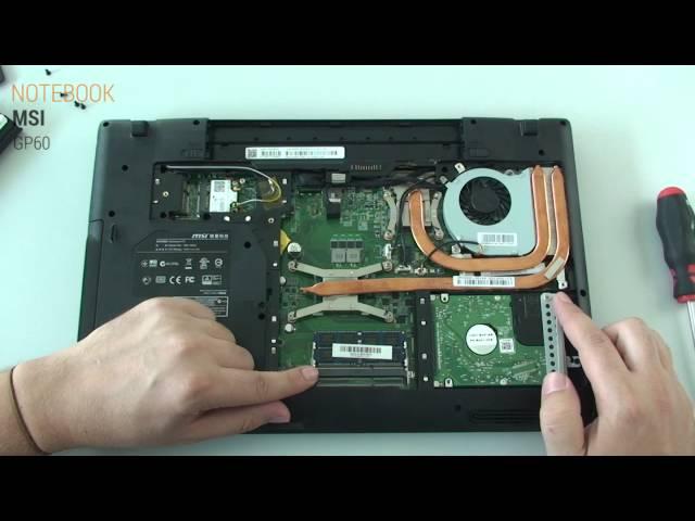 MSI GP60 Aufrüstvideo - Deutsch / German ►► notebooksbilliger.de