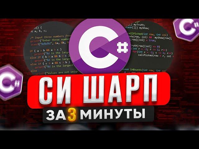 ЯЗЫК ПРОГРАММИРОВАНИЯ C# за 3 МИНУТЫ