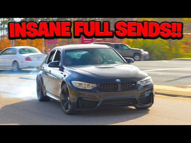 Raleigh Cars & Coffee INSANE Pullouts & Full Sends!! - November 2024