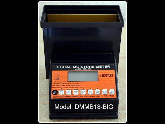 How to measure RAW CASHEW Moisture using Digital Moisture Meter DMM B18 by Innovative Instruments