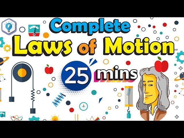 Newton's Laws of Motion ONE SHOT Revision video Physics Class 11 [IMP points, problems, formulas]