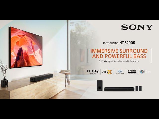 HT-S2000 5.1ch Dolby Atmos® Soundbar | Sony