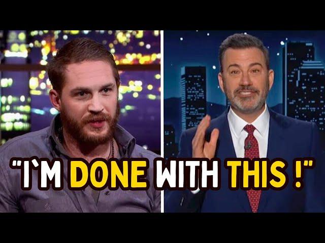 Tom Hardy LOSES It On Jimmy Kimmel's Show After Fiery On-Air Clash