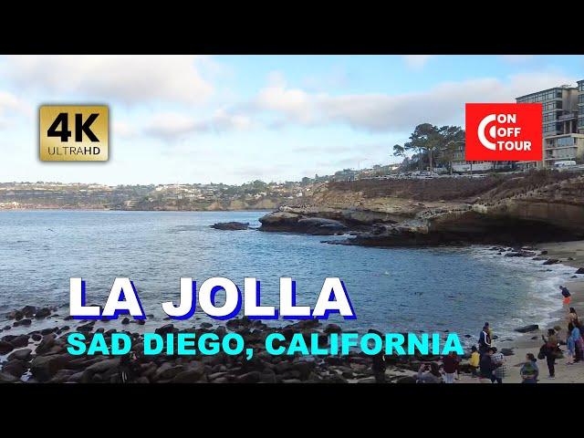 La Jolla Walking Tour |  November 2022 | Ambient Sound | San Diego California  [4K]