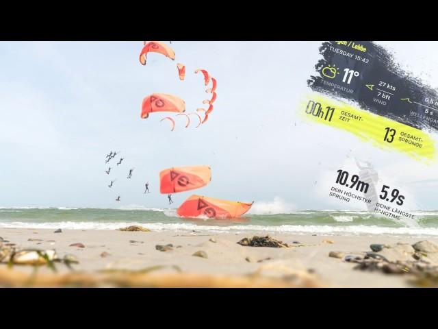 GAboom kitesurfcrash 10+meter