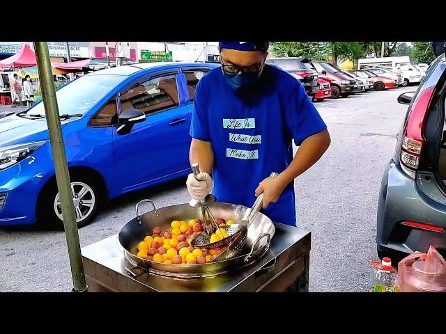 Asian Street Food - Sweet Potato Balls - Malaysian Street Food