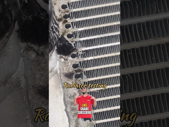 #radiator  leak testing with pressure #overheating  #pressure