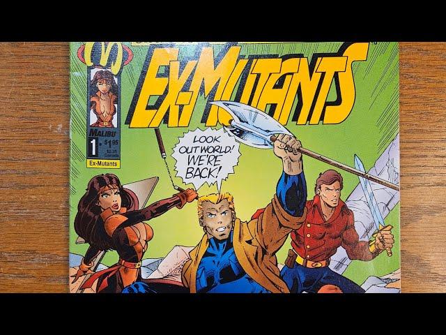 Reviewing and doing a deep dive into the 1992 comic Ex-mutants from Malibu comics.