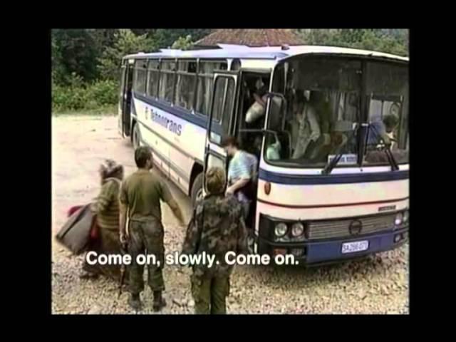 Bosnian Muslim Women, Children and Elderly being transported out of Srebrenica & Potočari