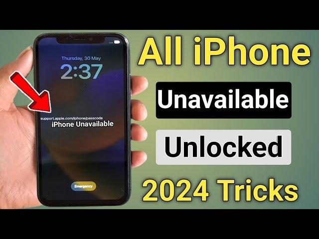 iphone unavailable lock screen fixed || iphone unavailable fix || 2024