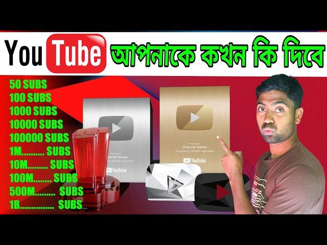 YouTube আপনাকে কখন কী দিবেYoutube awards SR Tech Gyan