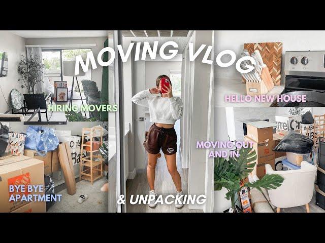 MOVING VLOG #1 (packing up, moving in, opening wedding gifts!)