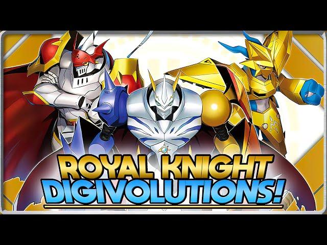 What Are Digimon's Royal Knights FULL Evolution Lines?