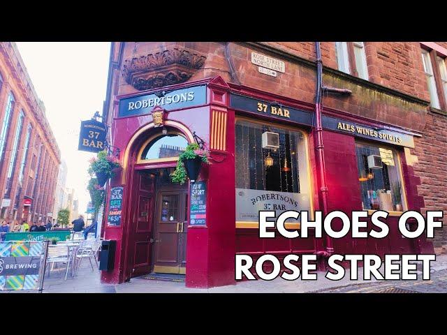 Pubs to Poets |The Hidden History of Rose Street | 4K Walk Edinburgh