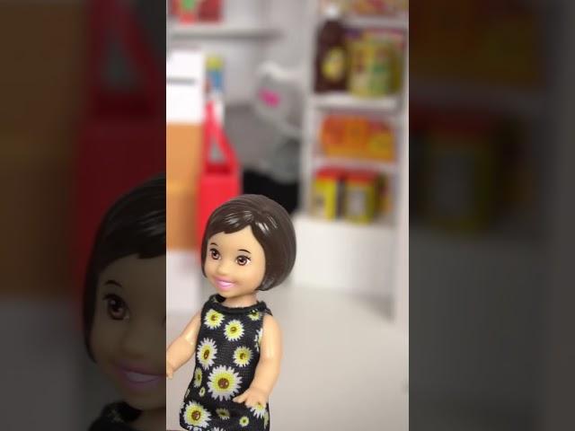 Barbie Doll Toddler Gets Lost in Supermarket