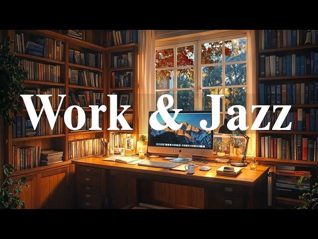 Work Jazz  Cozy Morning Cafe ~ Soft Jazz Relaxing Music & Bossa Nova in Autumn September