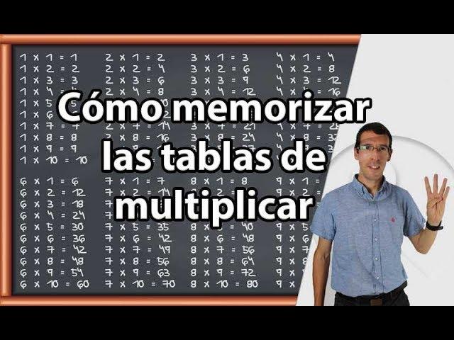 Cómo Memorizar las TABLAS de MULTIPLICAR