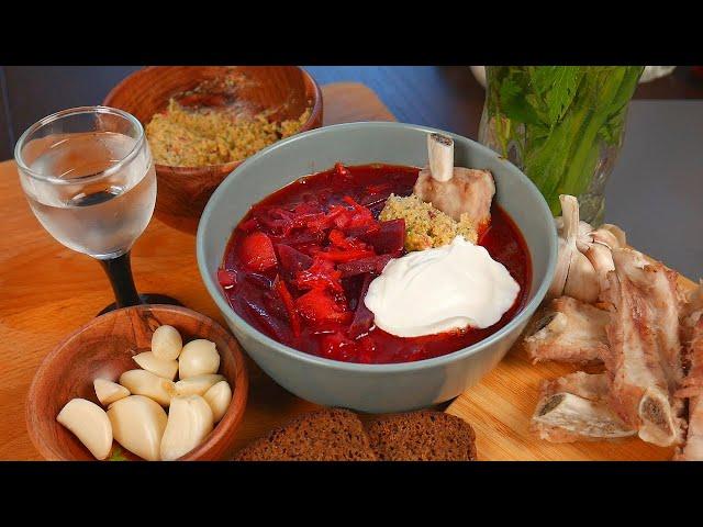 Ukrainian borsch. Recipe for real BORSCH. ENG SUB