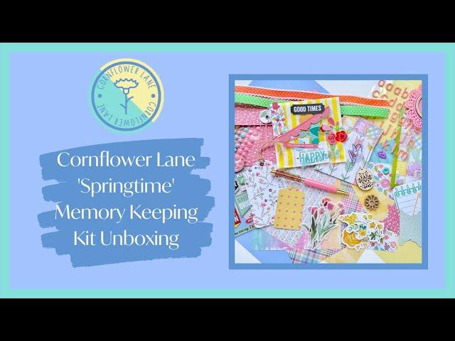 Springtime Memory Keeping Kit Unboxing | Handmade Journaling Kit | Cornflower Lane | ad