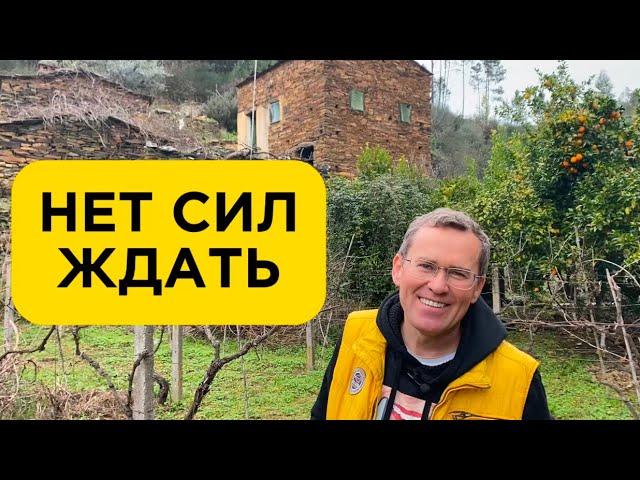 #24 Купил заброшенный дом в Португалии | Начал строить забор своими руками