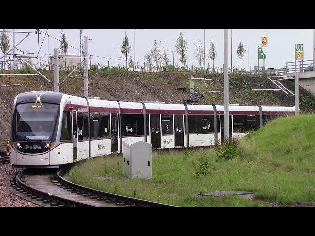 Edinburgh Trams York Place ⇒ Edinburgh Airport Drivers View