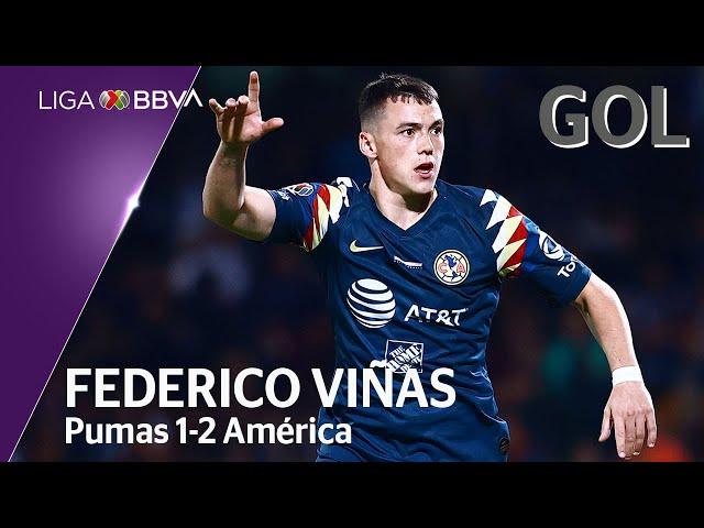 Gol de F. Viñas | Pumas 1 - 2 América | Liga MX - Clausura 2020  - Jornada 9