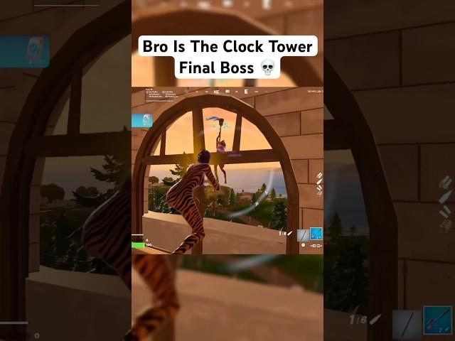 Bro Owns The Clock Tower  #fortnite #gaming #viral #aimbot #controller #reload #solo #clutch #fyp