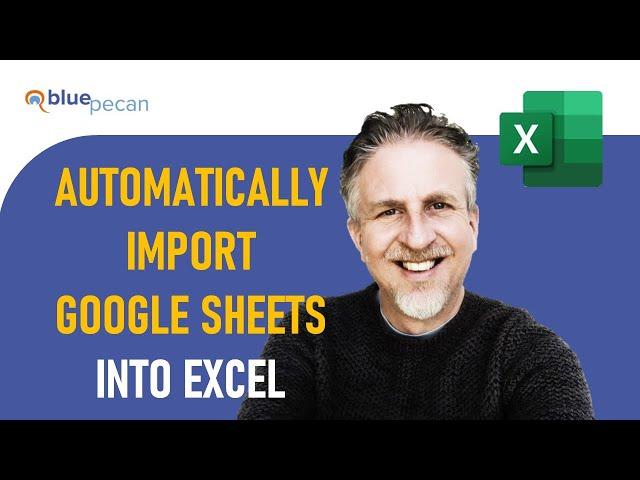 Automatically Import Data From Google Sheets to Excel | Link Google Sheets to Excel in Real Time