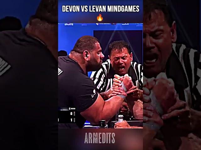 Devon's Mind Games don't work on Levan  | #armwrestling #Levan #devon #shortsvideo