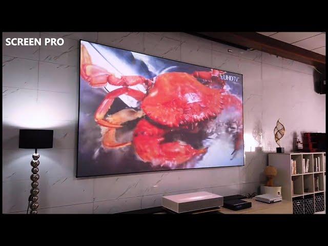 4K Fixed Frame Ambient Light Rejecting T Prism ALR Screen, Ambient light effect display!