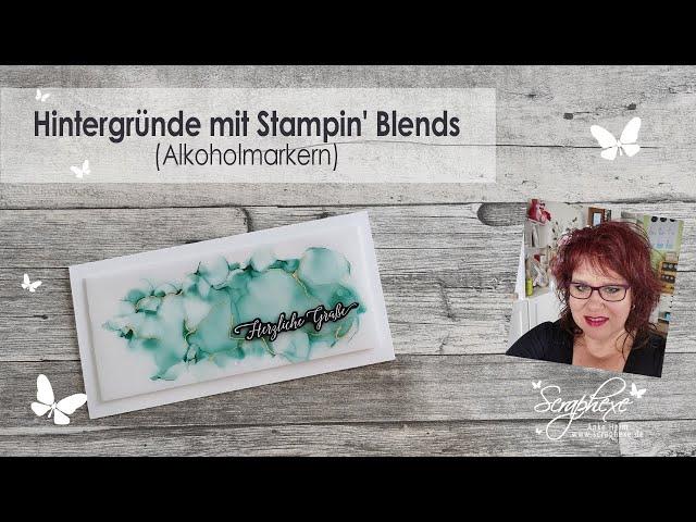 Hintergründe mit Stampin‘ Blends | Alkoholmarker | mit Stampin' Up! Produkten