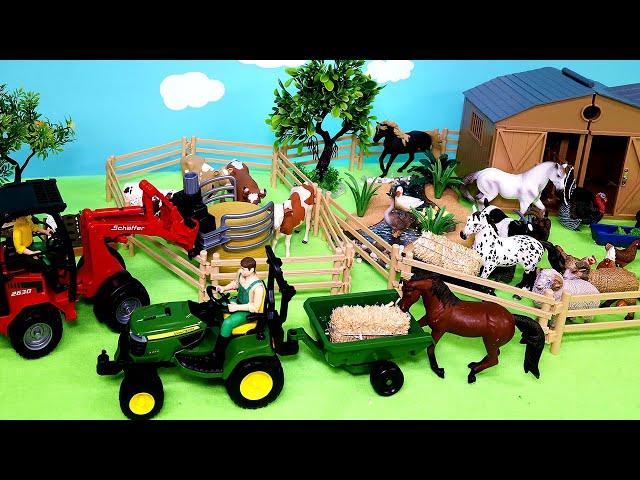 Fun Farm Diorama and Barnyard Animal Figurines