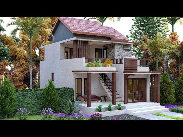 Small House Design Ideas.!! New Concepts Design Small House "Elegant and Beautiful" 3 Bedroom Idea