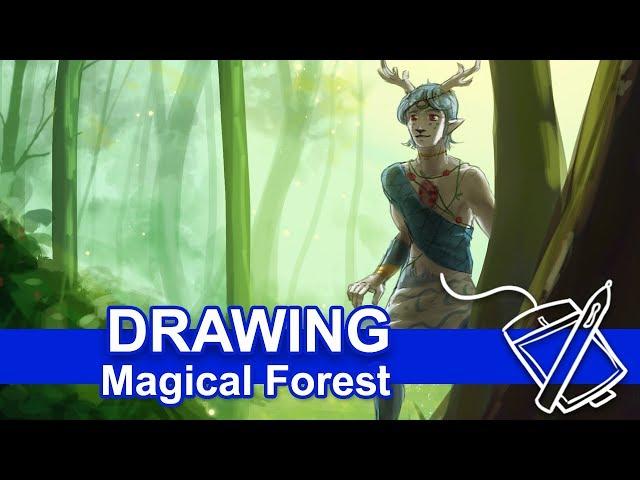 Drawing: Magical Forest