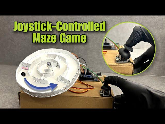 Joystick-Controlled Maze Game with Arduino & Servo Motors