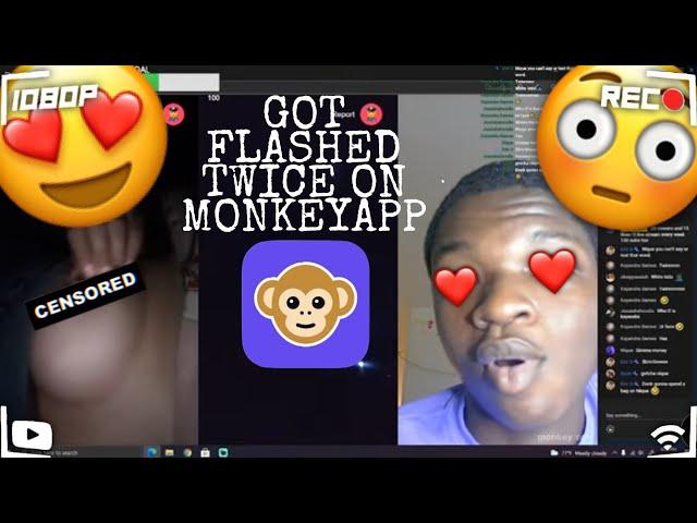 Got FLASHED TWICE on MonkeyApp #monkeyapp #omegle