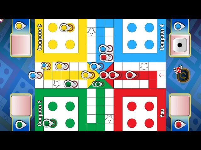 Ludo game in 4 players | Ludo King 4 players | Ludo gameplay #1574