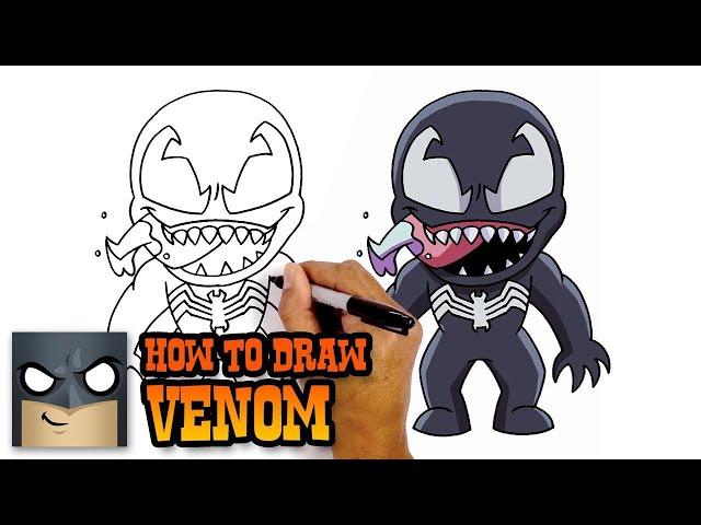 How to Draw Venom | Awesome Step-by-Step Tutorial