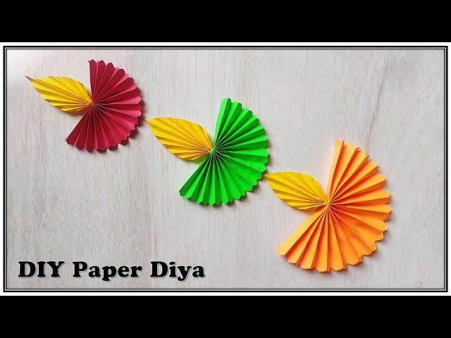 Beautiful Paper Diya Making At Home | diya making by paper | #shorts |