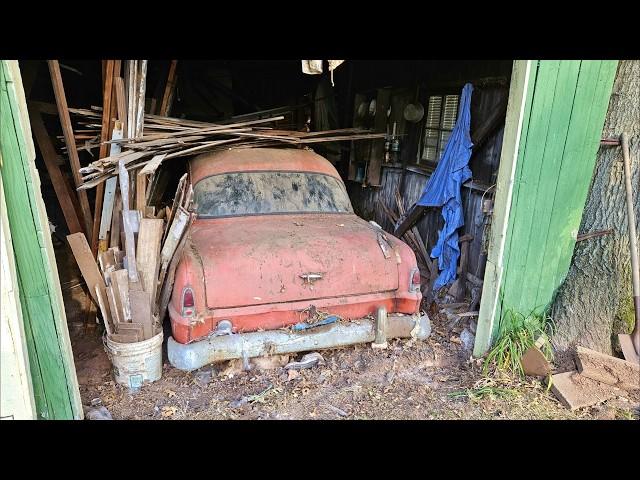 BURIED 1953 Plymouth in NJ Sitting MANY YEARS.  Scrap or Road Worthy? - NNKH