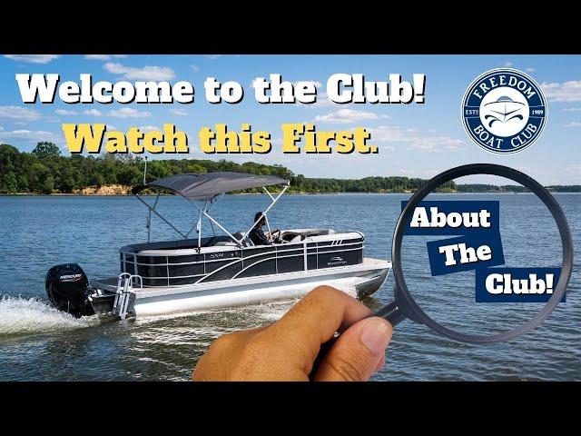 A welcome message from Freedom Boat Club of Northern VA