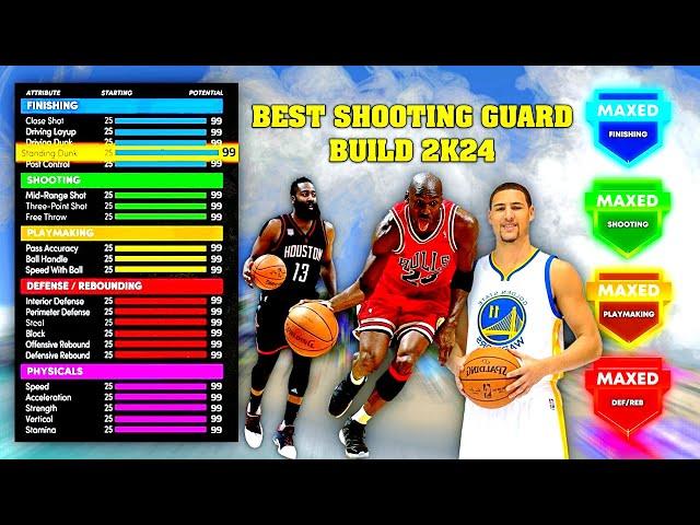 BEST Shooting Guard Build 2k24!!! Best SG Build in NBA 2k24 Next Gen!!!