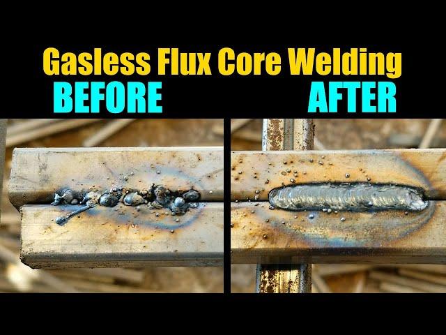 Learn Perfect Flux Core Welds In 10 Mins | Gasless Flux Core Welding For Beginners Tips And Tricks |