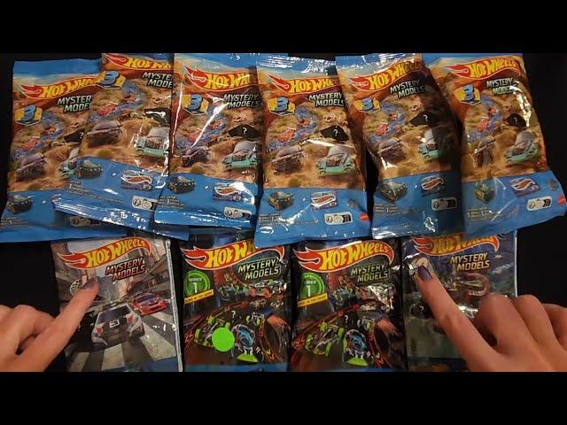 ASMR | Hot Wheels Mystery Models Show & Tell w/Plastic Crinkles (Whisper)