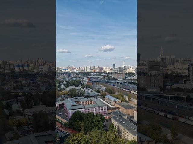Индустриальный вид из окна квартиры на  24 этажа ЖК Сердце Столицы