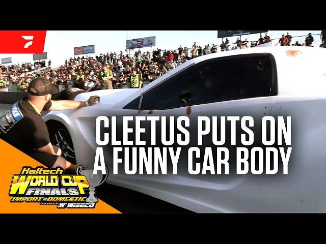 Cleetus McFarland Puts A Funny Car Body On Leroy | 2024 World Cup Finals